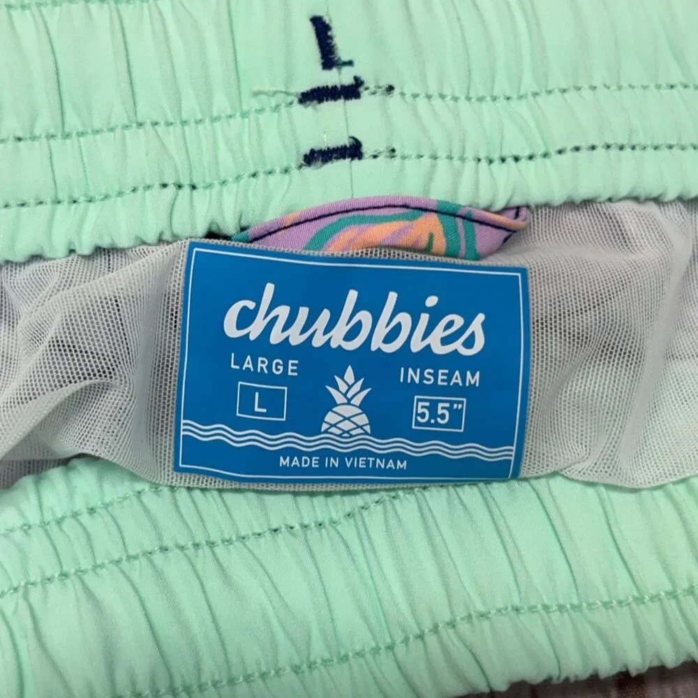 Chubbies Men Swimwear Swim Trunks Shorts Size Large Floral D039 -28